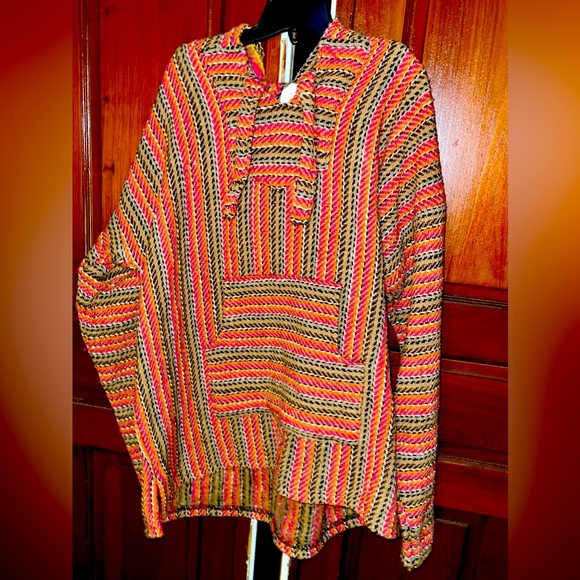 Unisex El Paso Saddle Blanket Hooded Top. Size XL - Picture 1 of 7